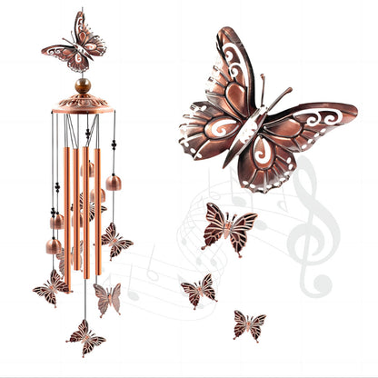🎵 Rustgevende Vintage Metalen Windgong (90cm) — Creëer Je Eigen Zen-Oase Thuis ✨