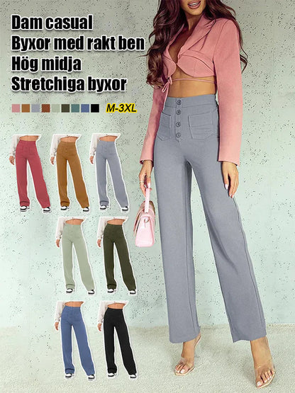 29% UIT ⏳ Hoge elastische broek met meerdere zakken