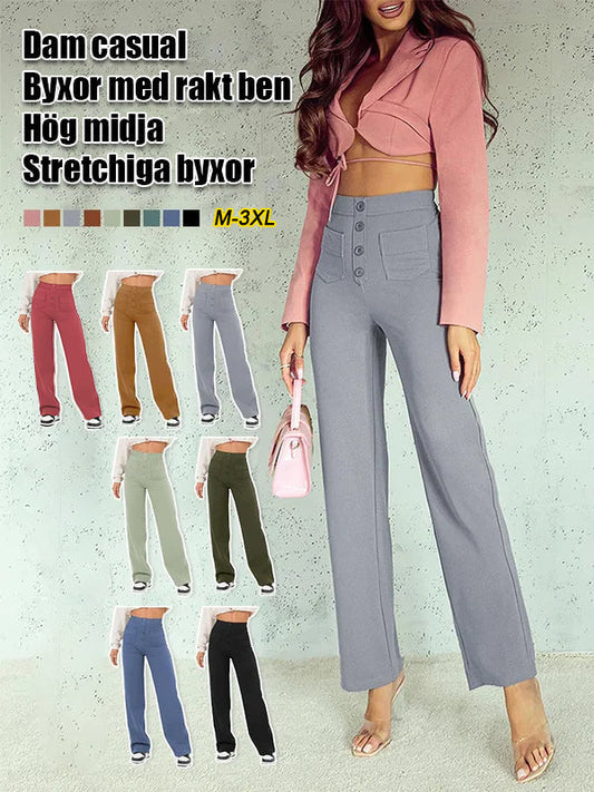 29% UIT ⏳ Hoge elastische broek met meerdere zakken