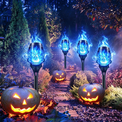 🔥Halloween-vroegboekkorting: 50% KORTING🔥Halloween-zonne-energie-schedelvlamlampjes💀