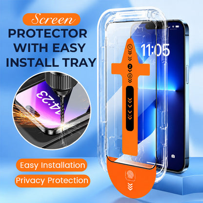 📱🔒 Screenprotector met Installatiehulp – Kies voor HD of Privacy!