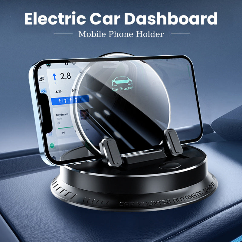 Houder voor mobiele telefoon in dashboard elektrische auto