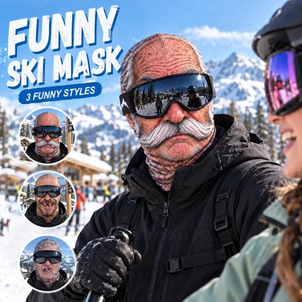 😂🎿 Grappige Oma Skimuts – Gegarandeerd Lachen op Elk Feestje!