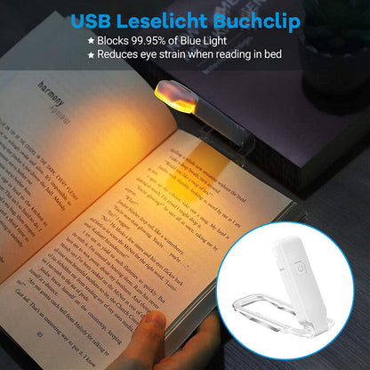 USB-oplaad Clip-on leeslamp