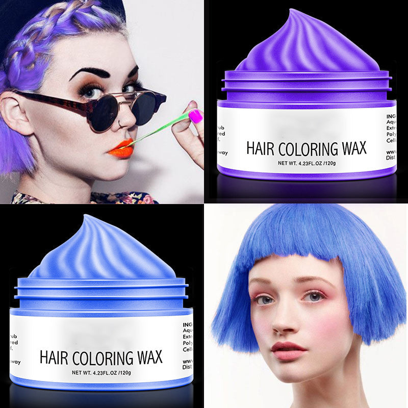 Kleurrijke haarwax