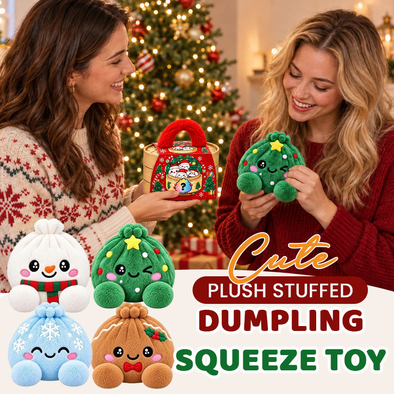 🥟🎄 Kerst Dumpling Knuffel – Het Schattigste Kerstmaatje! ❤️