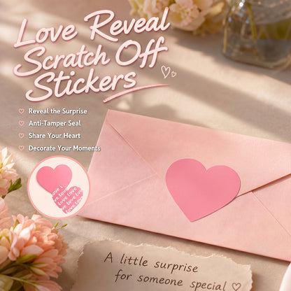 Laat Je Liefde Spreken met Hartvormige Sluitstickers! ❤️✨🎁Sticker met hartje