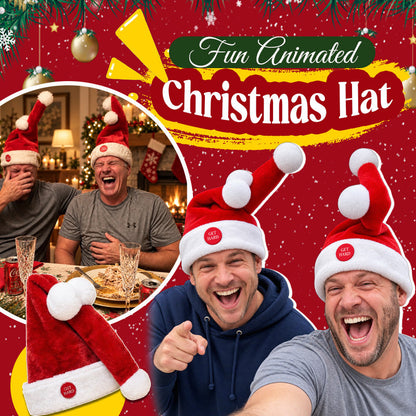🎄🎅 Grappige Bewegende Kerstmuts – Dé Hit van Elk Kerstfeest!