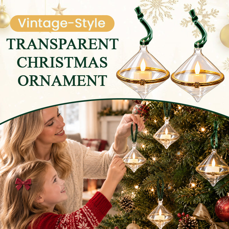 🎄 Vintage transparante kerstboomversieringen