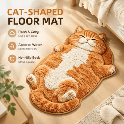 🐱🏡 Kattenvormige Deurmat – Schattige Decoratie met Absorberende Werking