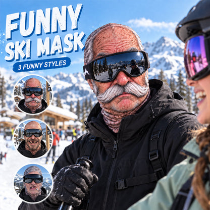🎁😂 Grappig, realistisch skimasker – Het Perfecte Cadeau voor Winterliefhebbers! ⛄