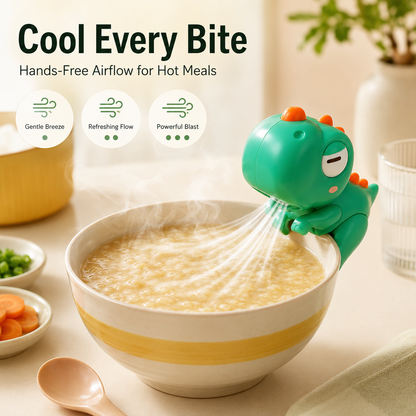 🍼 Clip-On Voedselkoeler Ventilator – Laat Warm Eten Razendsnel Afkoelen! 🌬️✨