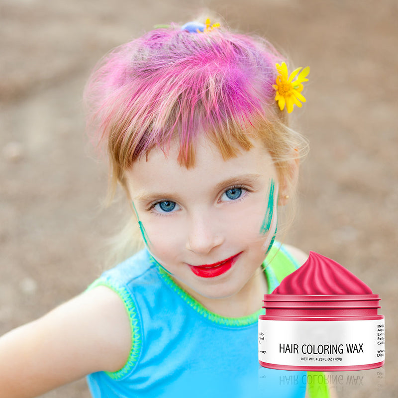 Kleurrijke haarwax