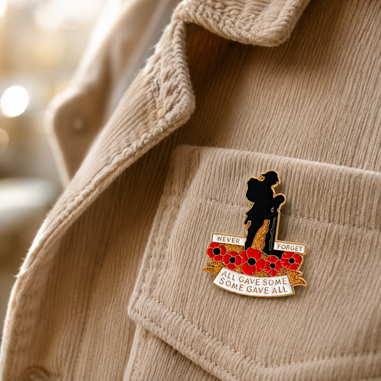 🌺 Broche ter herdenking van de 111e verjaardag, in beperkte oplage met rode klaproos