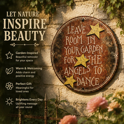 🌿 Leave Room in Your Garden Vintage Sign