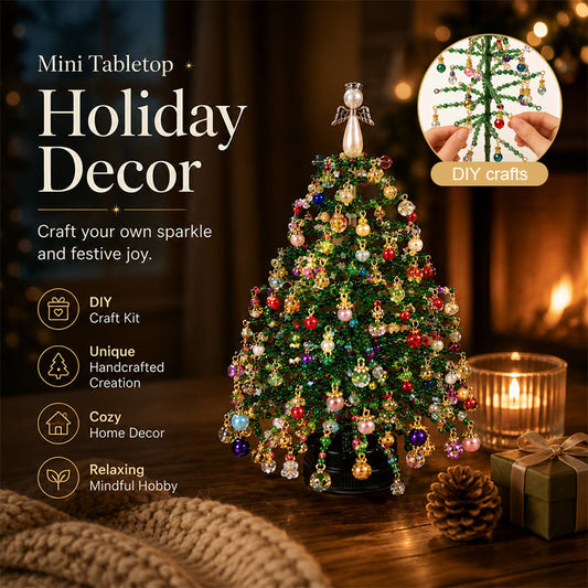 🎄 Knutselpakket voor een kerstboom van kralen – Maak je eigen sprankelende kerstversiering! ✨🎁