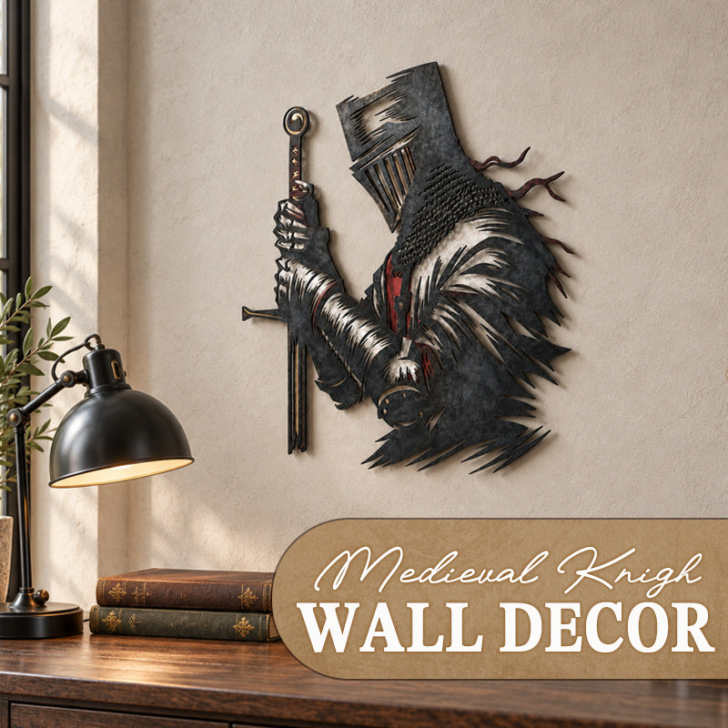 ⚔️Middeleeuwse ridder-wanddecoratie – De bewakingsridder