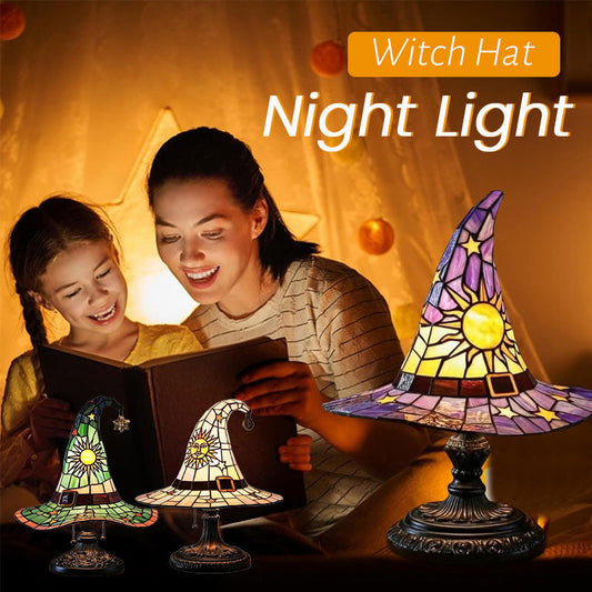 🎃Verlicht je fantasierijke nacht🧙‍♀️Nachtlampje met heksenhoed
