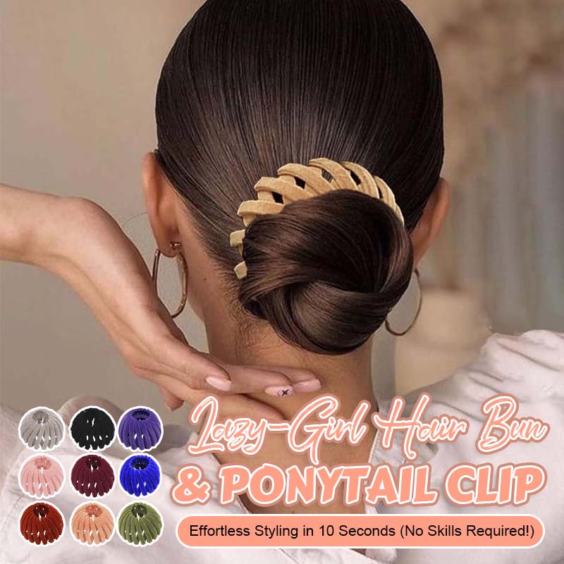 Lazy Hair Bun & Paardenstaartcli – Eenvoudig haaraccessoire voor een opgestoken kapsel in 10 seconden 🧸✨