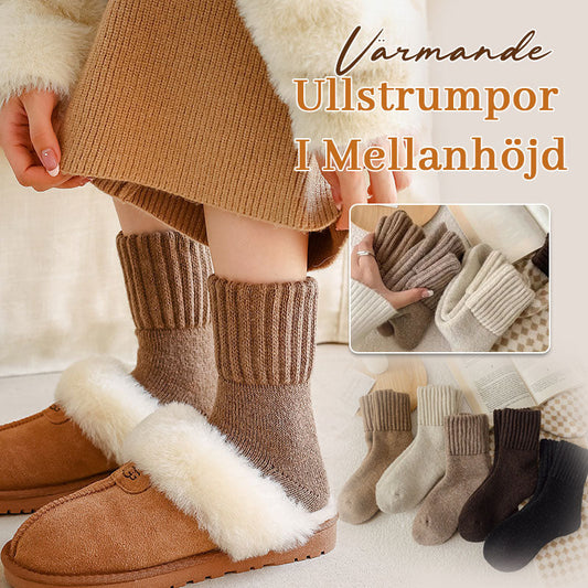 🧦 Warme Wollen Sokken in Middenhoogte