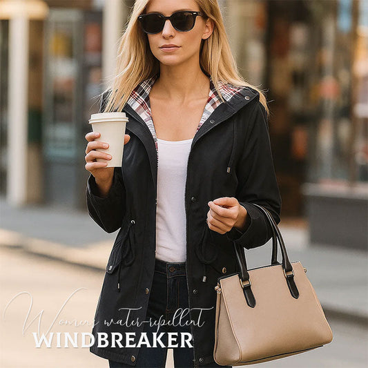 🧥Nieuwe waterafstotende trenchcoat voor dames – Hoogwaardige grensoverschrijdende damesbovenkleding met geruite voering✨