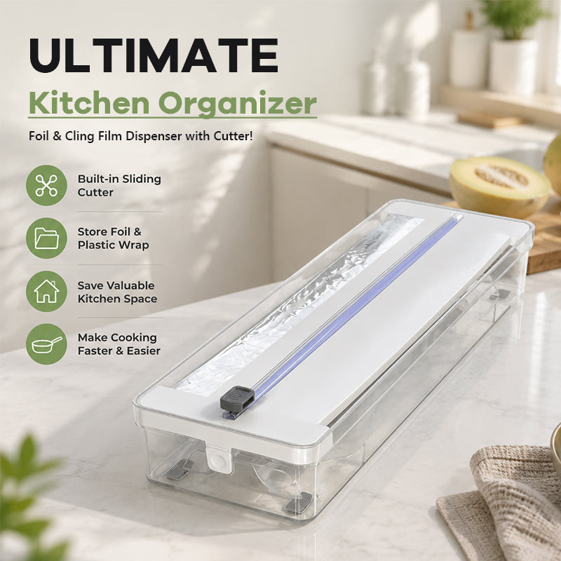✨Opbergdoos van aluminiumfolie, keukenpapier en vershoudfolie