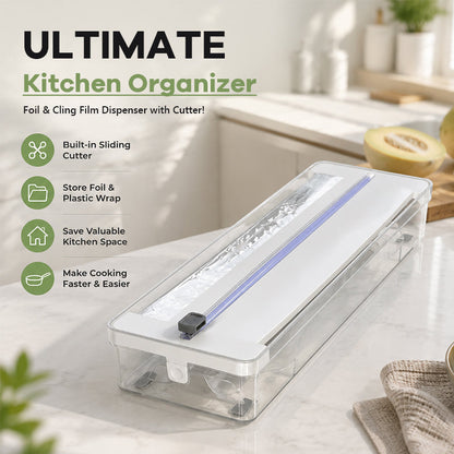 ✨Opbergdoos van aluminiumfolie, keukenpapier en vershoudfolie