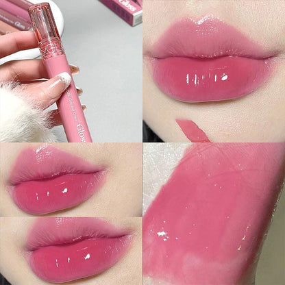 Glanzende lipgloss volledige kleur