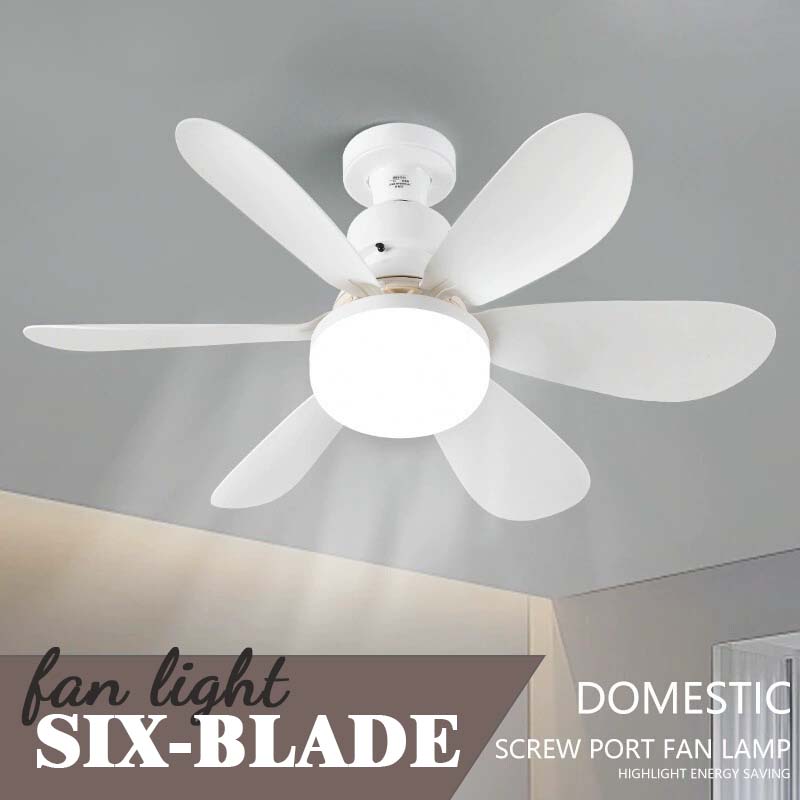 🌟 Zesbladige Ventilatorlamp — Breng comfort en verkoeling in elke ruimte!