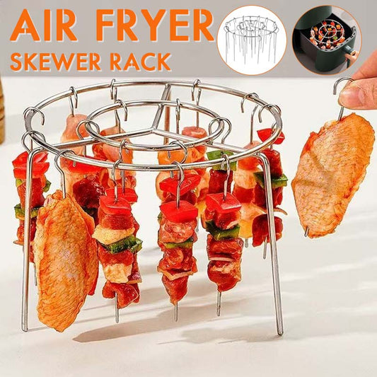 🔥 Air Fryer Spiesrek | 360° Gelijkmatig Koken, Knapperig & Sappig! 🍢