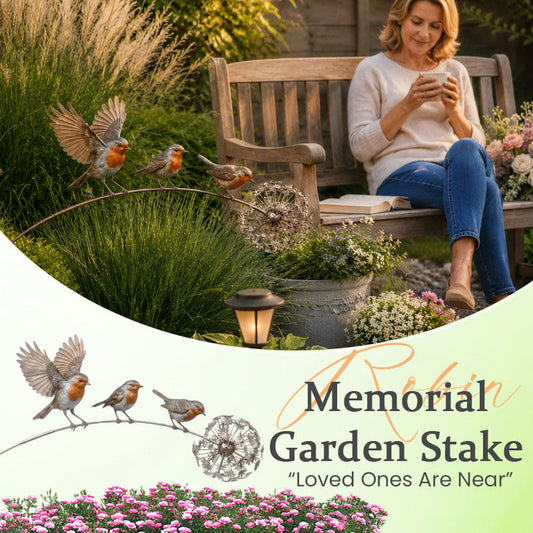Liefdevolle Roodborst Tuinsteker – Herinnering & Rust in je Tuin 🕊️🌿💫