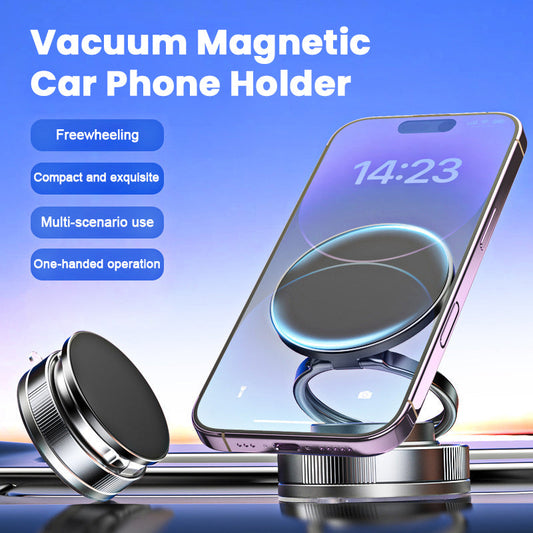 🚗 Mechanische Vacuüm Magnetische Houder voor Autotelefoon - Maak je Handen Vrij, Rij Gemakkelijker! 📱