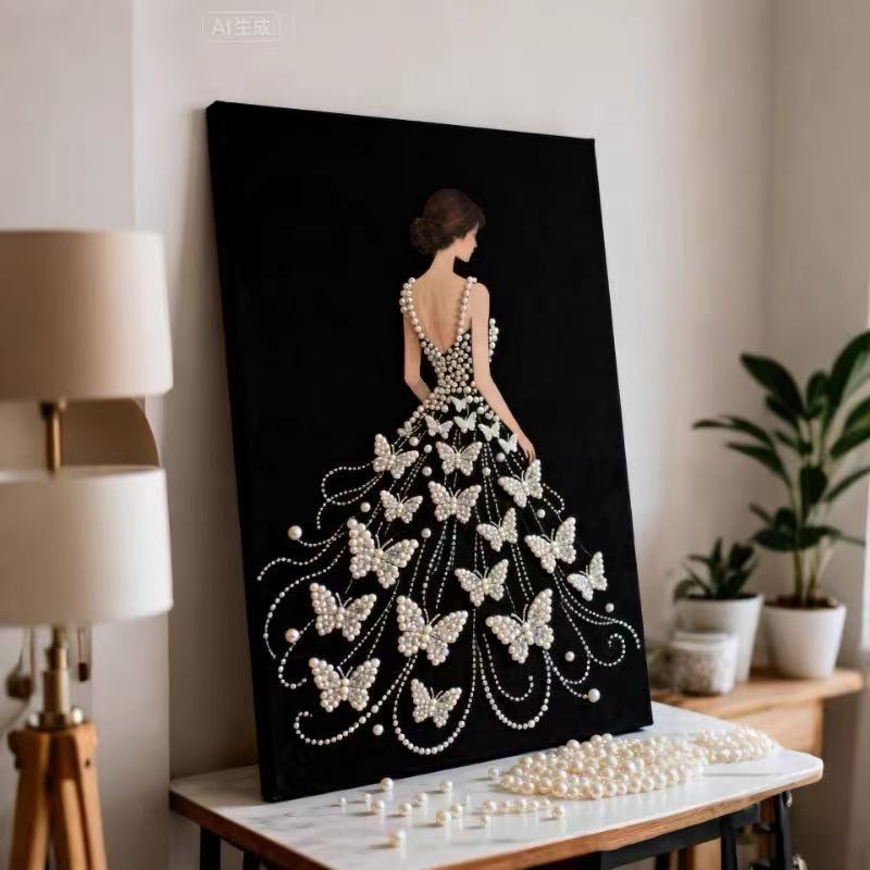🔥Laatste dag: 50% KORTING - 🏰✨DIY-kralenkunstset - Kasteel met parels🎇