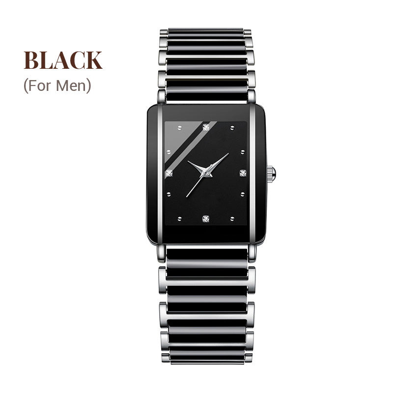 ⌚Fashion Ceramic Square Quartz Watch