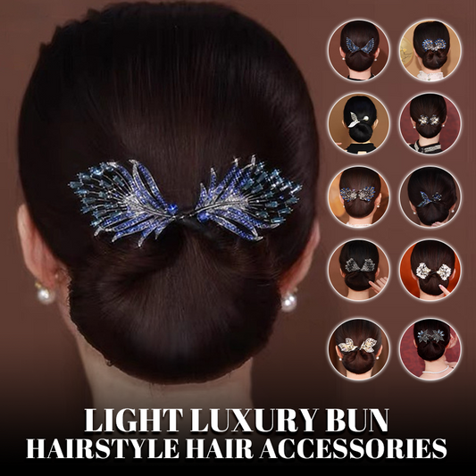 Gemakkelijke luxe haaraccessoires voor knotkapsel
