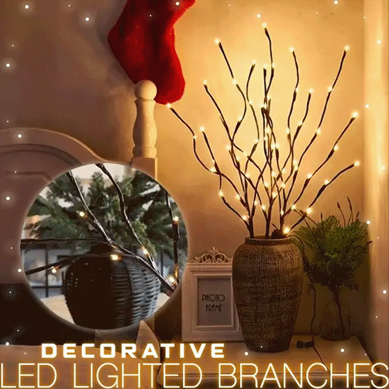 Decoratieve LED-verlichte takken (20 lampjes)
