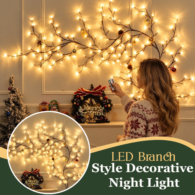 🌟🎅 Flexibele LED Boomtak – Warm & Feestelijk