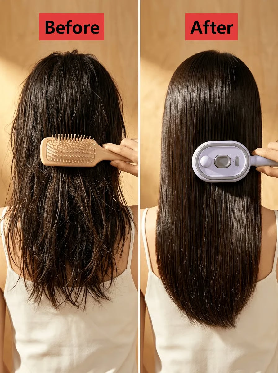 Zeg Vaarwel Tegen Pluizig en Klittend Haar! 💇‍♀️✨⚡ Elektrische luchtkussenborstel