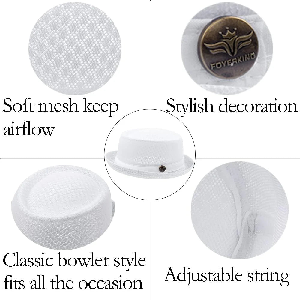 Blijf Koel & Stijlvol met deze Trendy Mesh Pork Pie Hoed! 🧢🌬️✨
