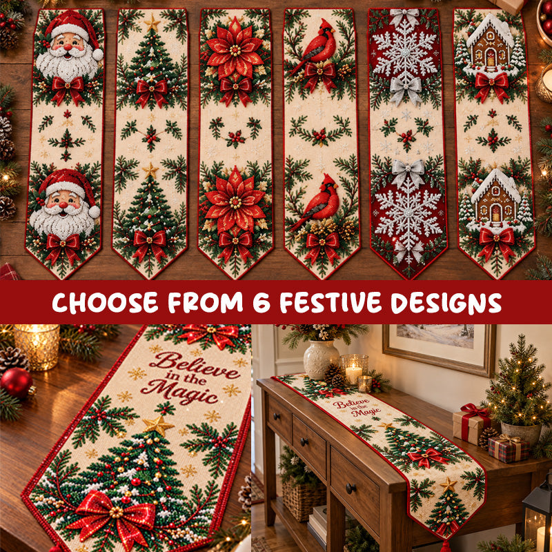 🎄💎 DIY Kerst Tafelloper – Laat Je Feesttafel Stralen! ✨