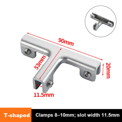 🔩 Hoogwaardige glasklemmen van aluminiumlegering: beugels voor planken en panelen zonder boren! 🛡️