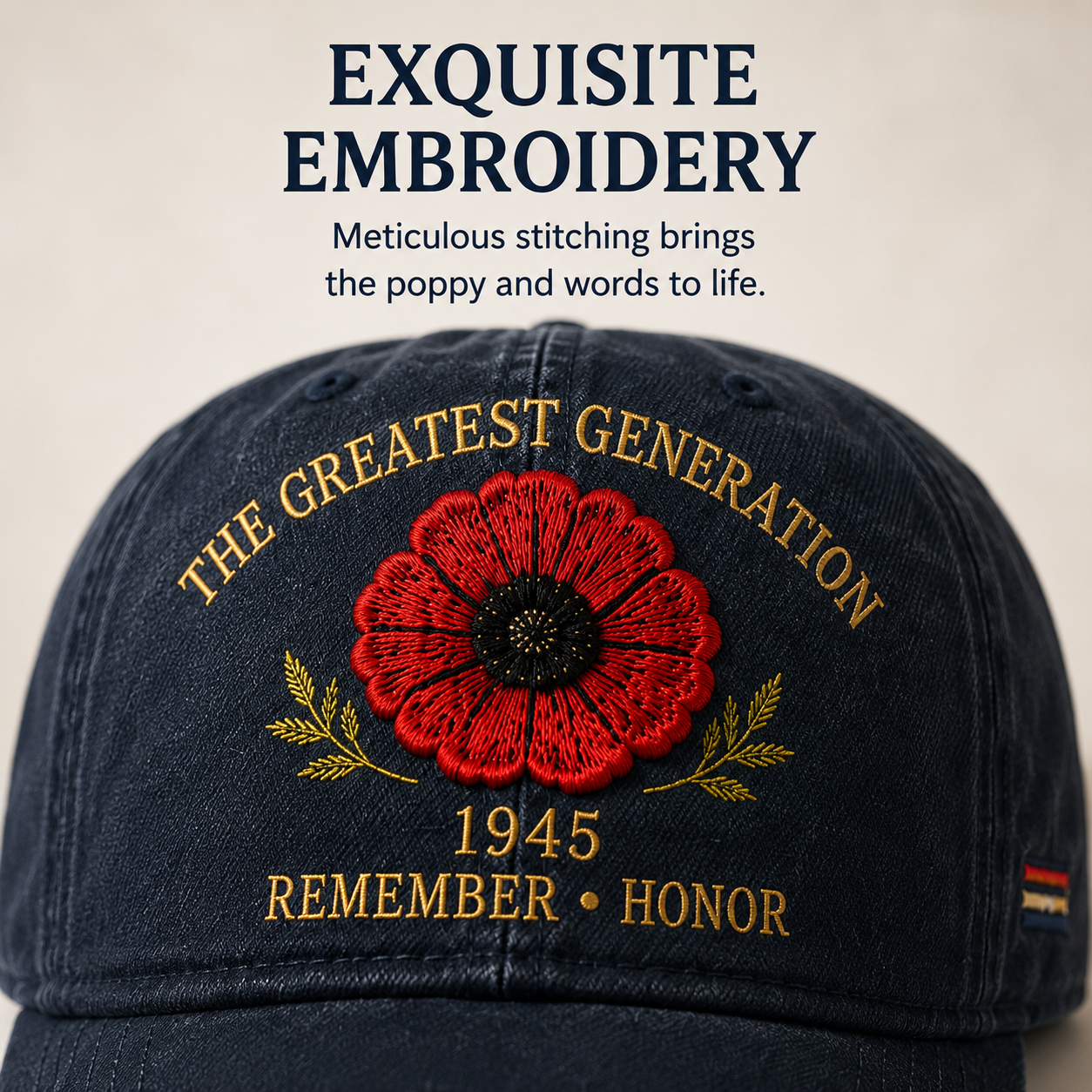 🎖️🌺 De erfenis van een generatie — Poppy-pet ter herdenking van 1945