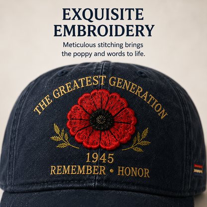 🎖️🌺 De erfenis van een generatie — Poppy-pet ter herdenking van 1945
