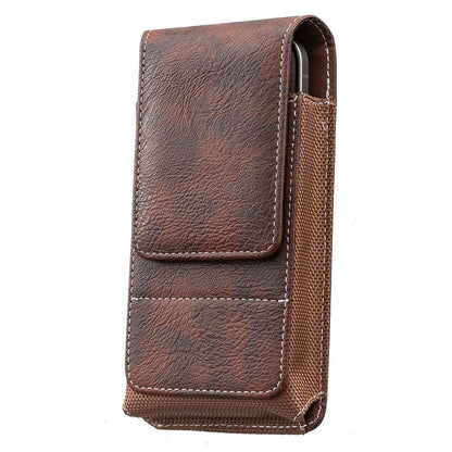 ⚡Grote korting | Heupriem-telefoonhoesje 📱 Leren holster met meerdere vakken en kaarthouder