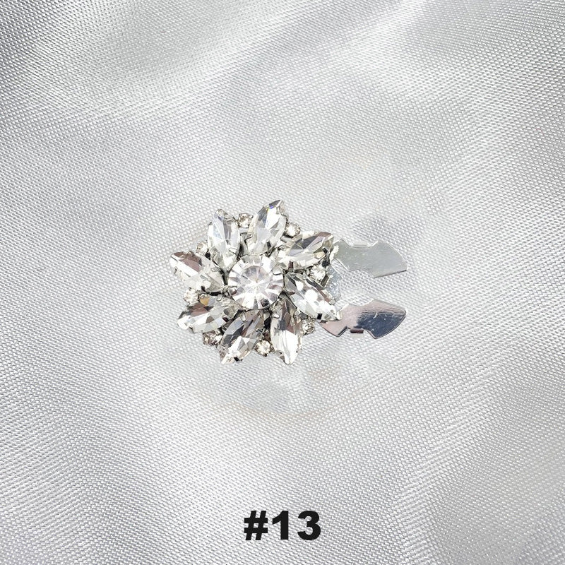Gebloemde diamanten mouwknopen