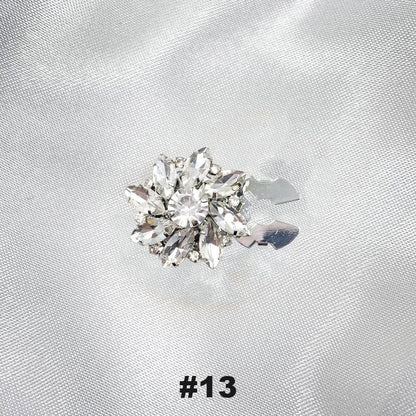 Gebloemde diamanten mouwknopen