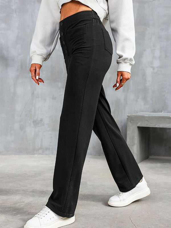 29% UIT ⏳ Hoge elastische broek met meerdere zakken