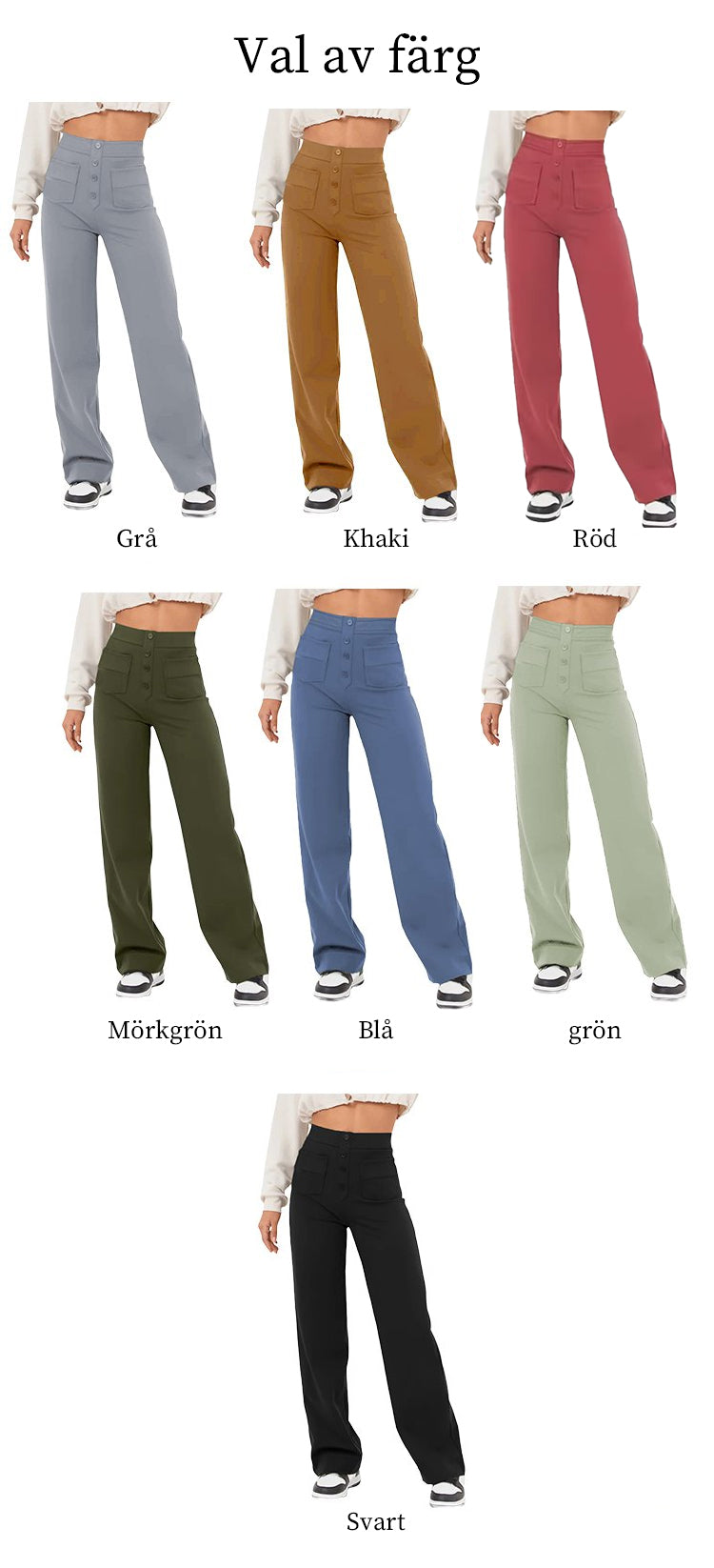 29% UIT ⏳ Hoge elastische broek met meerdere zakken