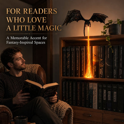 📚 Drakenlamp voor liefhebbers van fantasieboeken – Tijdelijke aanbieding: 50% KORTING