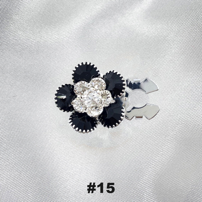 Gebloemde diamanten mouwknopen